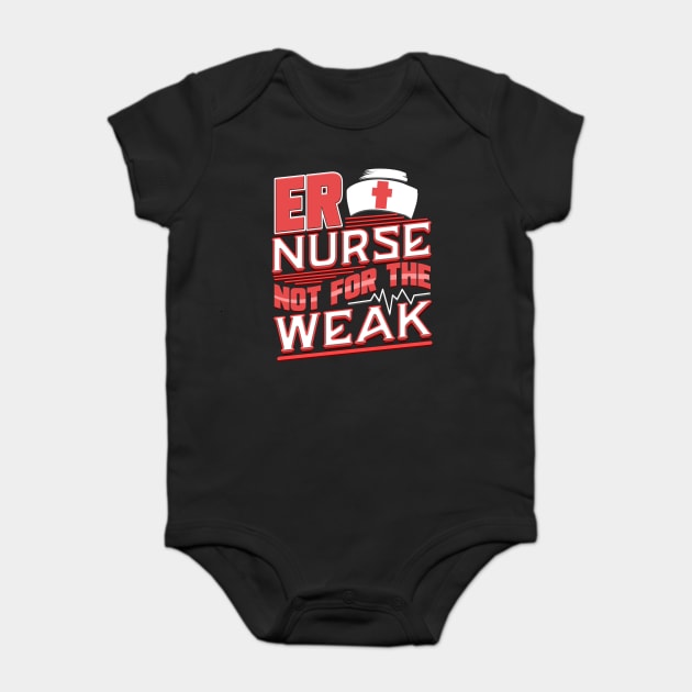 ER Nurse Funny Humor RN Baby Bodysuit by creative